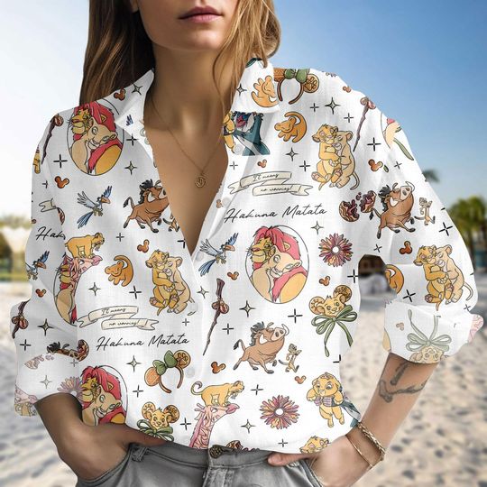 Disney Simba Nala Mufasa Shirt, The Lion King Blouse Casual Shirt, Hakuna Matata Women Shirt, Disneyland Safari Shirt, Animal Kingdom