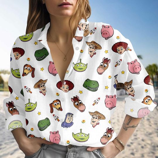 Discover Disney Woody Jessie Buzz Lightyear Casual Women Shirt, Disney Toy Story Character Shirt, You've Got A Friend In Me Shirt Disneyland