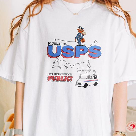 Discover Protect Postal Service T Shirt - US Mail Not for Sale Shirt Postal Service Shirt Women- Anti Capitalist Shirt