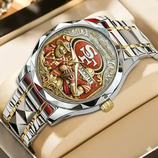 Discover San Francisco Football 49erss Team Men Alloy Luxury Quartz Watch