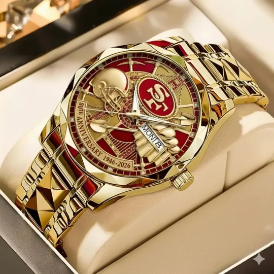 Discover San Francisco Football 49erss Team Men Alloy Luxury Quartz Watch