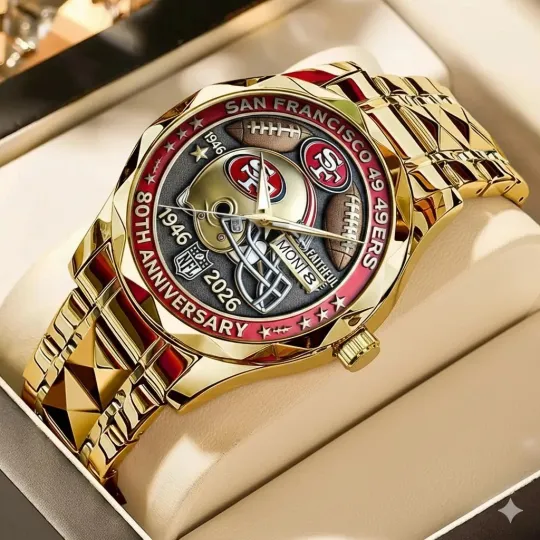 Discover San Francisco Football 49erss Team Men Alloy Luxury Quartz Watch