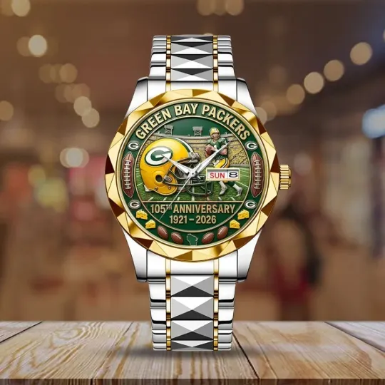 Discover Green Bay Football Packerss Team Men Alloy Luxury Quartz Watch Gift