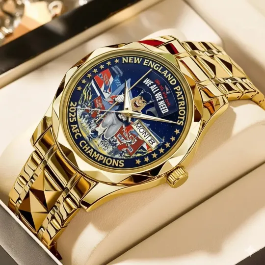 Discover New England Football Patriotss Team Men Alloy Luxury Quartz Watch