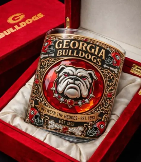 Discover Georgia Between The Hedges Est 1892 Whiskey Glass