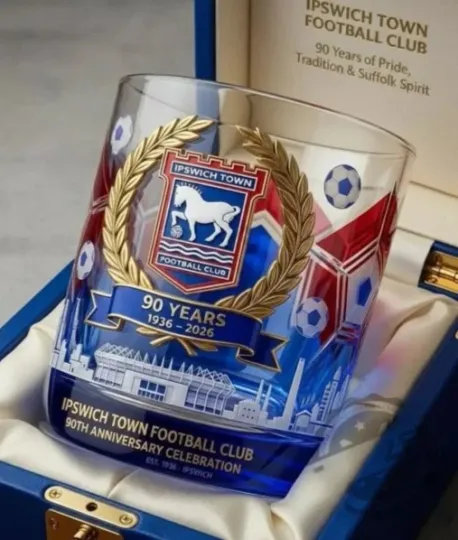 Discover The Town 90Th Anniversary Whiskey Glass