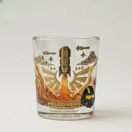 Discover [No box] Helldivers Managed Democracy 11Th Anniversary Whiskey Glass