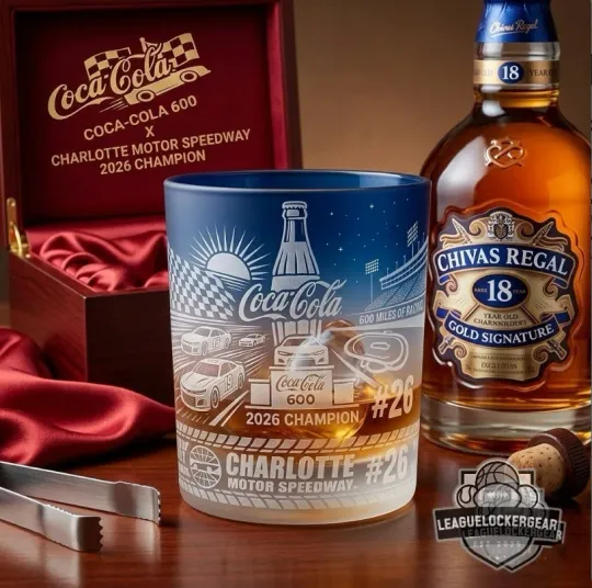 Discover CocaC 600 2026 Champion Whiskey Glass