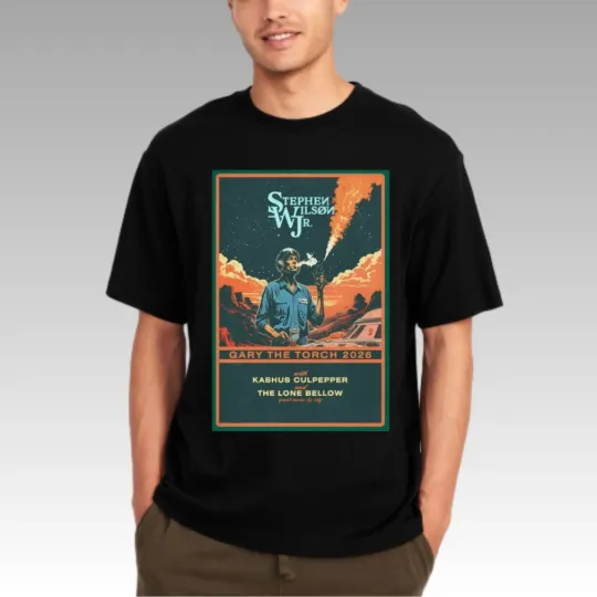 Discover Stephen Wilson JR. Gary The Torch Tour 2026 Poster Unisex T-Shirt