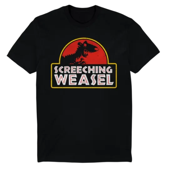 Discover Screeching Weasel Tour 2026 Jurassic Weasel Graphic T-shirt Gift For Fan