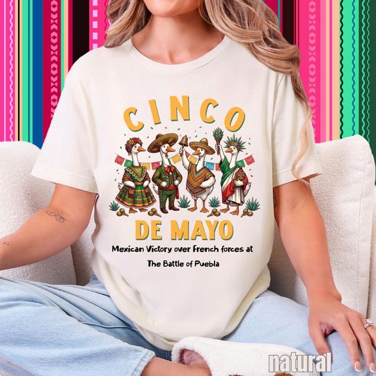 Discover Cinco De Mayo Goose Shirt Funny Cinco De Mayo Shirt Fiesta Goose Tee Mexican Celebration Shirt Puebla Victory Shirt Cinco Party Shirt