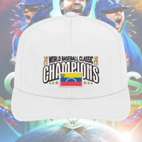 Discover Printed Venezuela 2026 Classic Champions Baseball Cap Fan Made