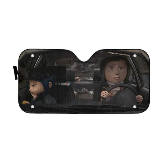 Discover Coraline Custom Car Auto Sunshade