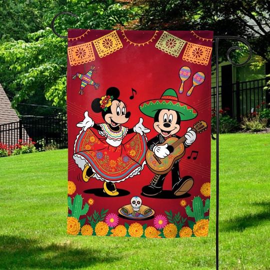 Discover Cinco De Mayo Disney Garden Flag, Mexican Fiesta Party Decor Flag, Mickey Minnie Fiesta Flag, Cinco De Mayo Outdoor Garden Decor  AYCK30
