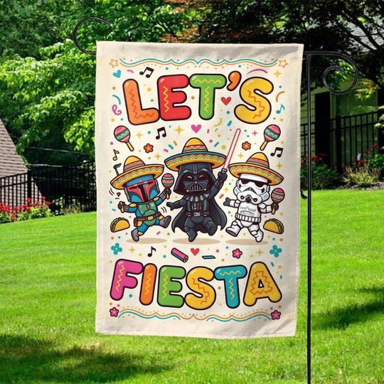 Discover Star Wars Fiesta Garden Flag, Cinco De Mayo Party Decor, Funny Galaxy Fiesta Flag, Mexican Fiesta Outdoor Decoration  AYCD23