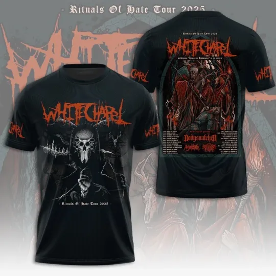Discover Whitechapel World Tour 2025 3D T-shirt