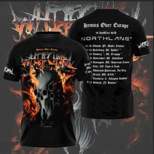 Discover Whitechapel World Tour 3D AOP T Shirt