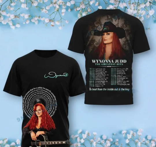 Discover Judd The Greatest Hits Tour 2025 3D T-Shirt