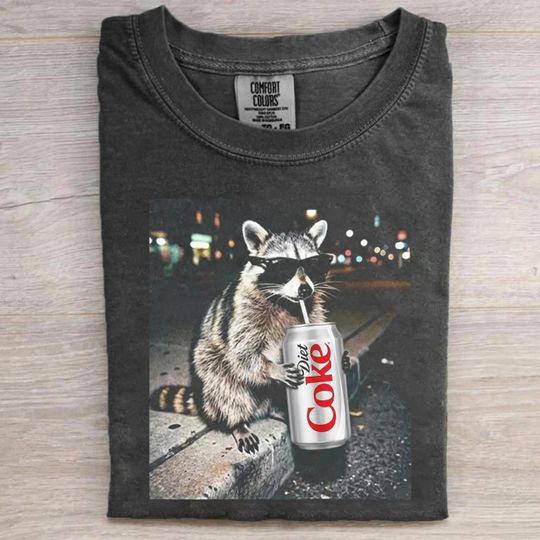 Comfort Colors Raccoons Diet Coke T-shirts
