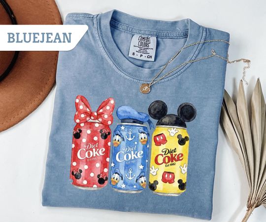 Comfort Colors Cartoon Diet Coke Soda Shirt, Retro Soda Can Tee, Cartoon T-Shirt, Magic Soda Shirt