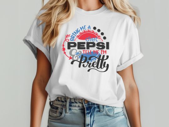 Diet Pepsi T-Shirt, Trendy Graphic Tee, Coke Drinker Gift