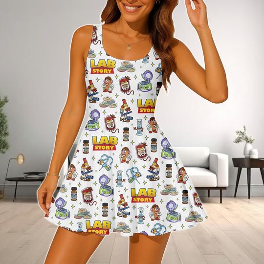 Disneyland Toy Story Lab Week 2026 Skater Dress, Buzz Lightyear Woody Jessie Bo Peep Lab Story Dress, Lab Team Group Dress Gift