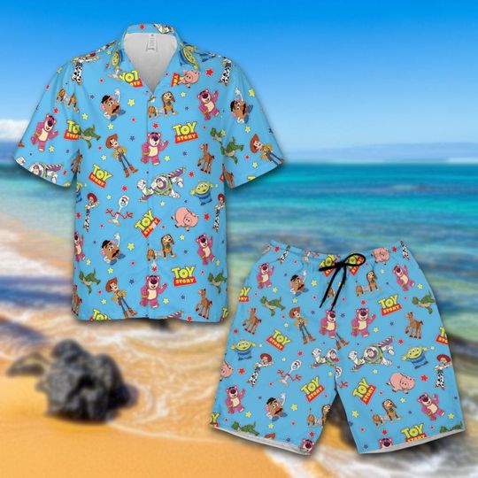Discover Cartoon Hawaiian Toy Story Adult Shirt, Summer Vacation Trip
