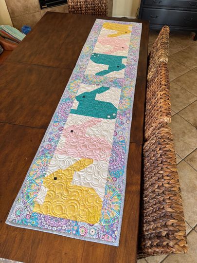 Spring and Easter Quilted Table Runner #2