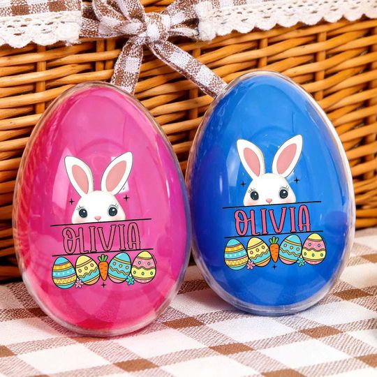 Personalised Fillable Easter Egg  Custom Easter Gift for Kids & Adults