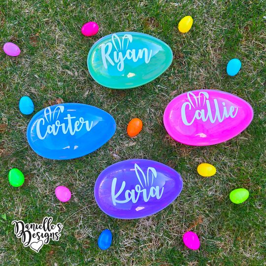 Personalized Plastic Easter Egg Containers