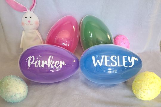Personalized Jumbo Easter Eggs For Kids | Easter Egg | Easter Basket Stuffer | Fillable Easter Egg | Easter Gift | Personalized Easter Gift