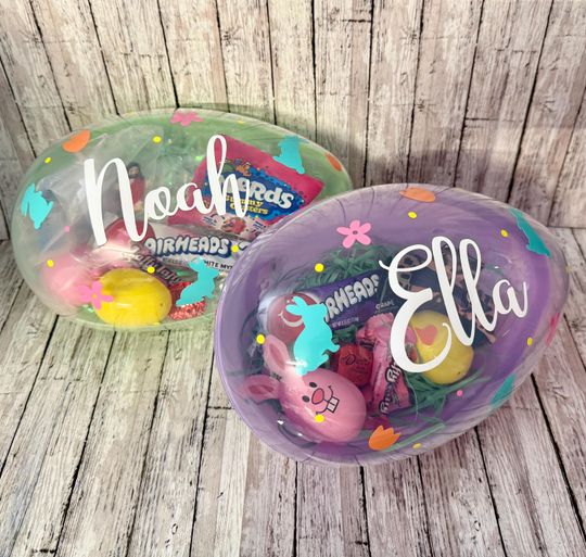 Jumbo Easter Eggs, Personalized Jumbo  Fillable Eggs, Personalized Easter Egg, Kids Easter Gift, Easter Party Favors