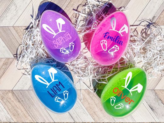 Personalized Jumbo Easter Egg, Fillable Basket Stuffer