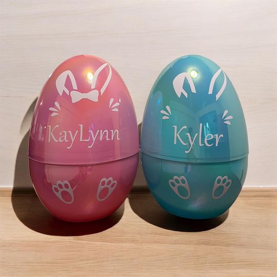 Personalized Jumbo Fillable Easter Eggs, Easter Gifts for kids