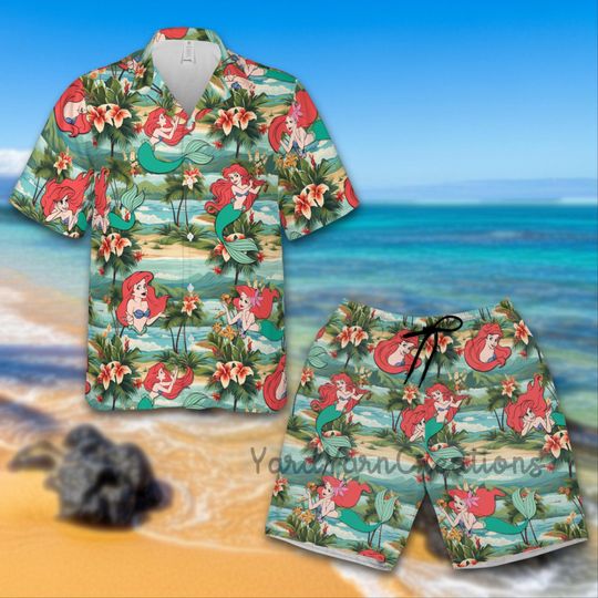 Discover Disneyland Princess Hawaii Shirt, Little Mermaid Summer Vacation Shirt