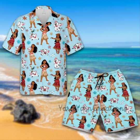 Discover Maui Pua And Heihei Moana Hawaiian Shirt, Disneyland Family Summer Trip Hawaii Shirts