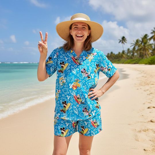 Discover Disney Summer Vacation Adult Hawaiian Shirt, Matching Family Outfit