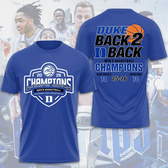 Discover Duke Blue Devils Men Basketball 3D Graphic Apparel
