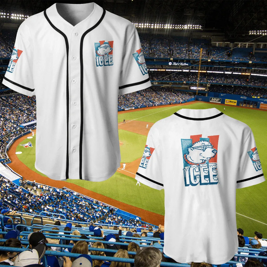 Discover ICEE Bear Retro Icicle Logo Baseball Jerseys