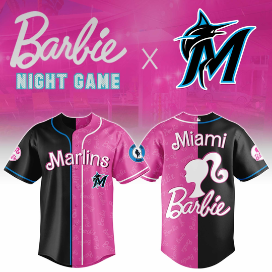 Miami Marlins Barbie 2026 Special Edition Baseball Jersey