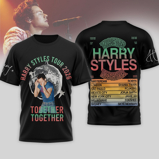 Discover Harry Together Tour 2026 Premium 3D Graphic Shirt