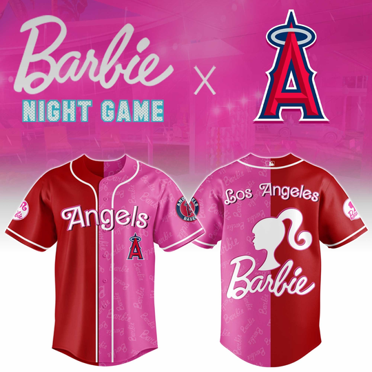 Los Angeles Angels Barbie 2026 Special Edition Baseball Jersey