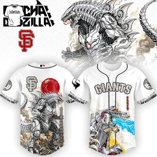 San Francisco Giants x MechaGodzilla Monster Edition Baseball Jersey