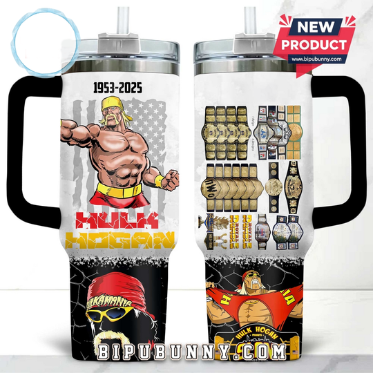Hulk Hogan Tumbler 40oz with Tumbler