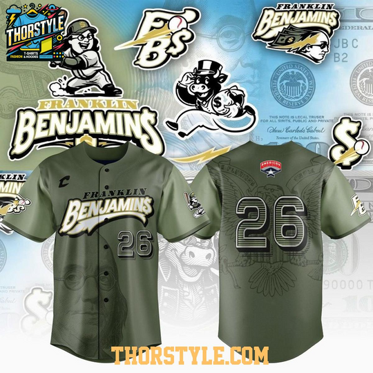 Milwaukee Milkmen Franklin Benjamins 2026 Night Baseball Jersey