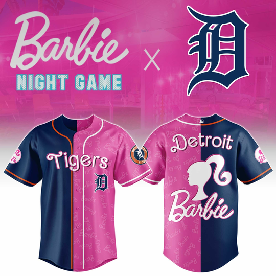 Detroit Tigers Barbie 2026 Special Edition Baseball Jersey