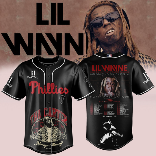 Philadelphia Phillies Lil Wayne Carter Classics 20th Anniversary Jersey