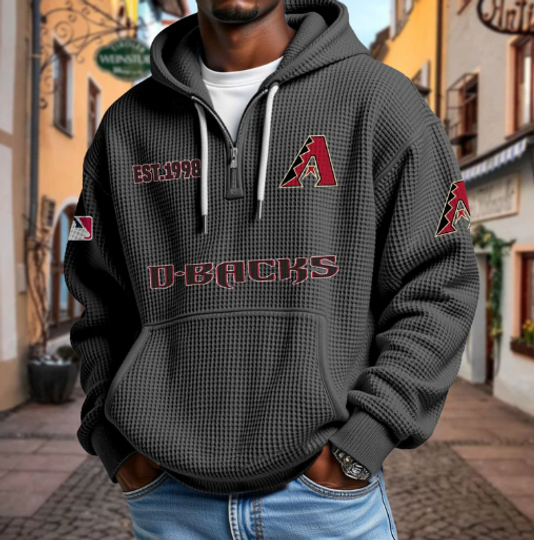 Arizonna Diamondbacks Quarter Zip Waffle Hoodie