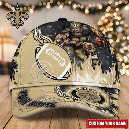 New Orleans Saints Hat Mascot Custom Name