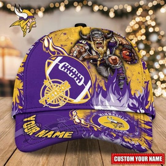 Minnesota Vikings Hat Mascot Custom Name